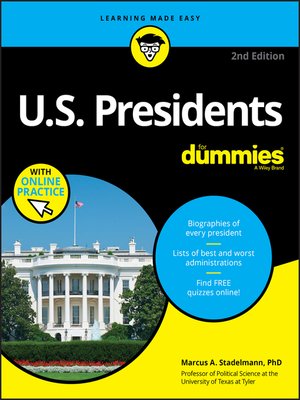cover image of U.S. Presidents For Dummies with Online Practice